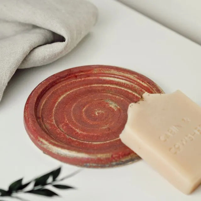 Charlotte Manser 'Pink' Ceramic Soap Dish