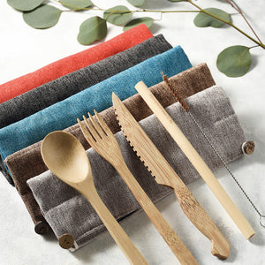 Eco bamboo wooden cutlery