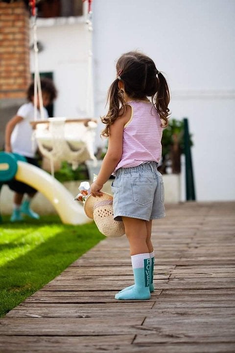 Girl Power Socks for Kids Blue