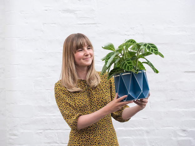 Self-watering,origami,recycled plant pots