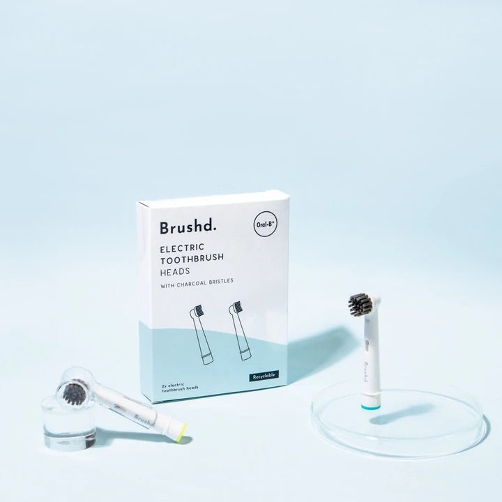 Oral-b Recyclable Electric Toothbrush Head Charcoal Bristles