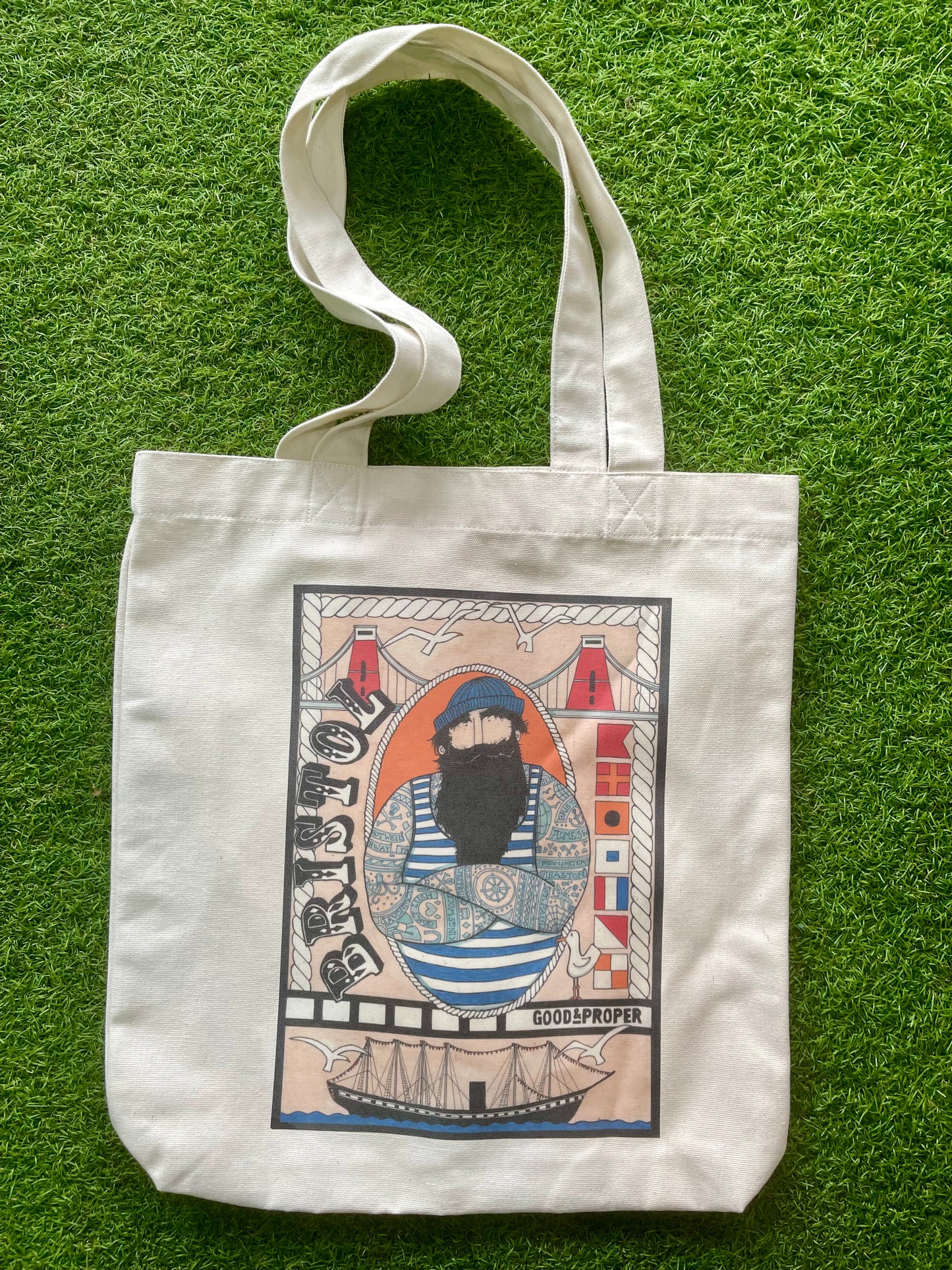 Organic Cotton Donkey & Pirate Tote Bag