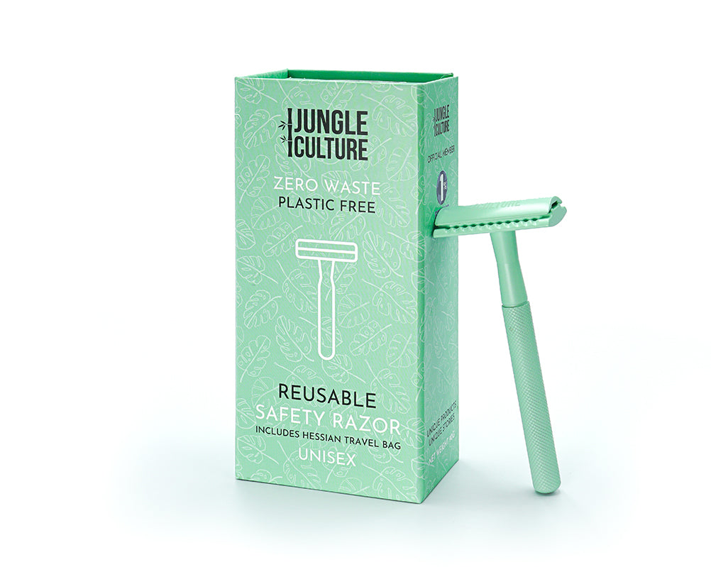 Reusable Safety Razor for Women & Men | Eco-Friendly Zero Waste Razors w/ Travel Bag