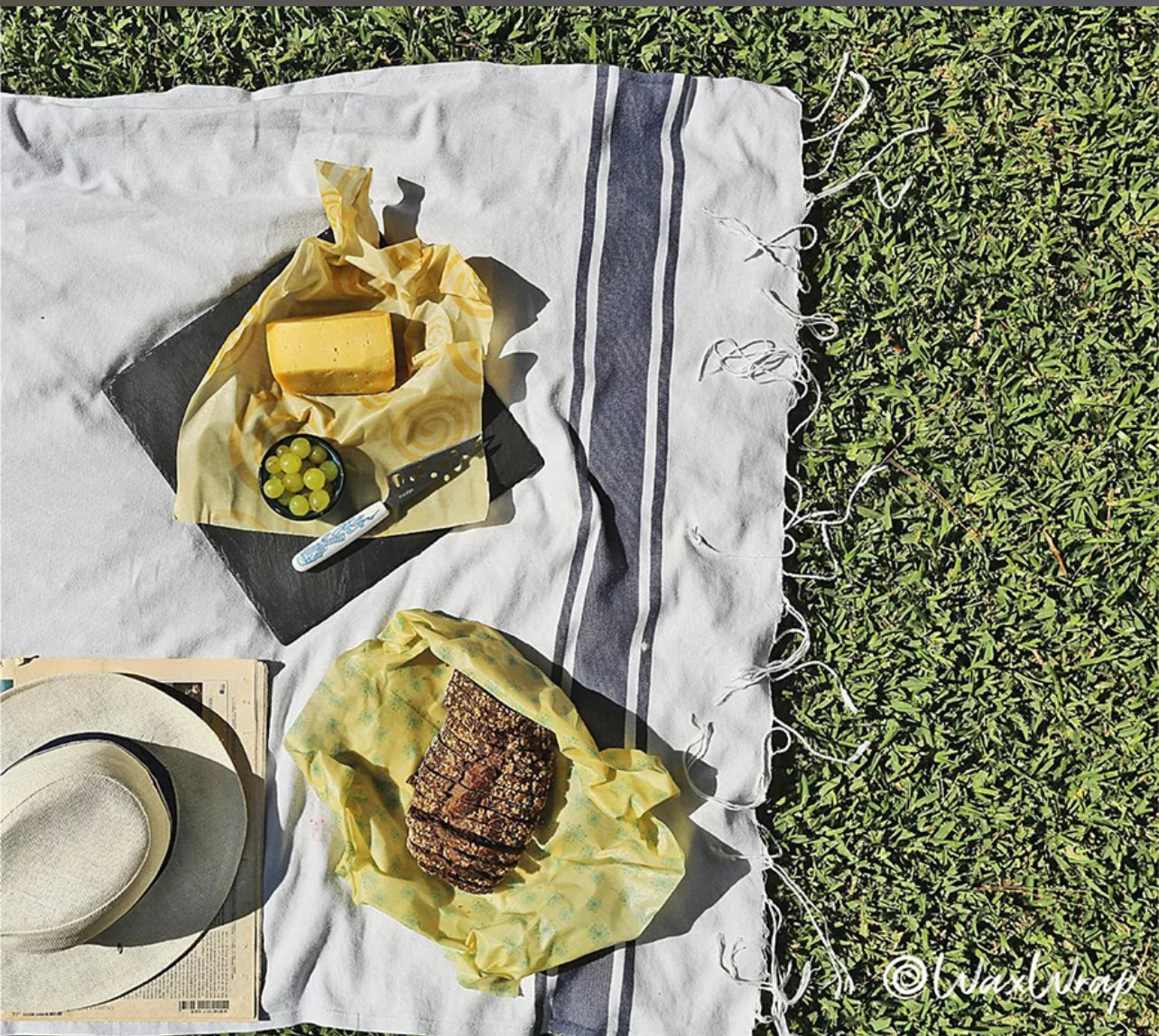 WaxWrap Reusable Organic Cotton Food Wrap - Pack of 3