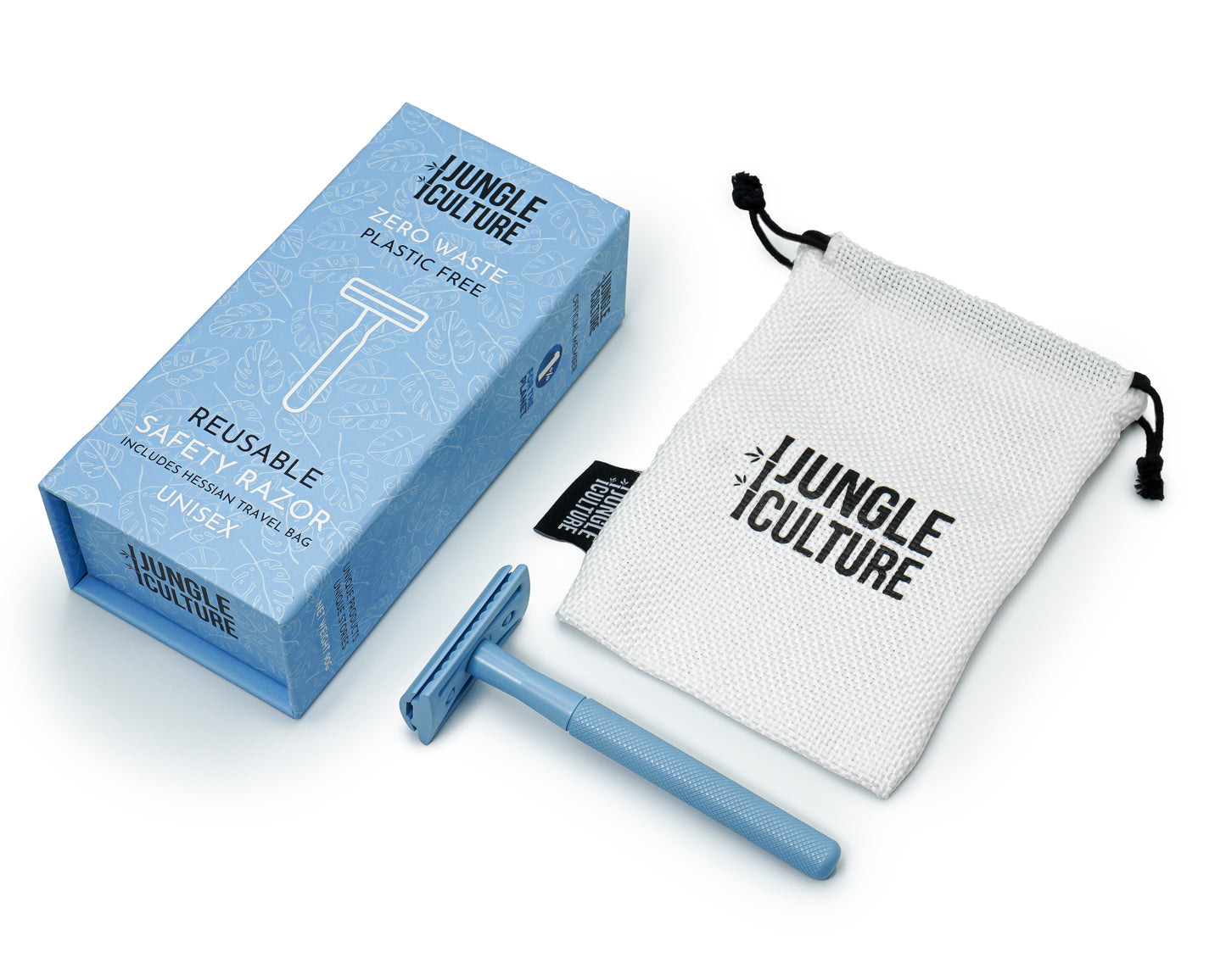 Reusable Safety Razor for Women & Men | Eco-Friendly Zero Waste Razors w/ Travel Bag