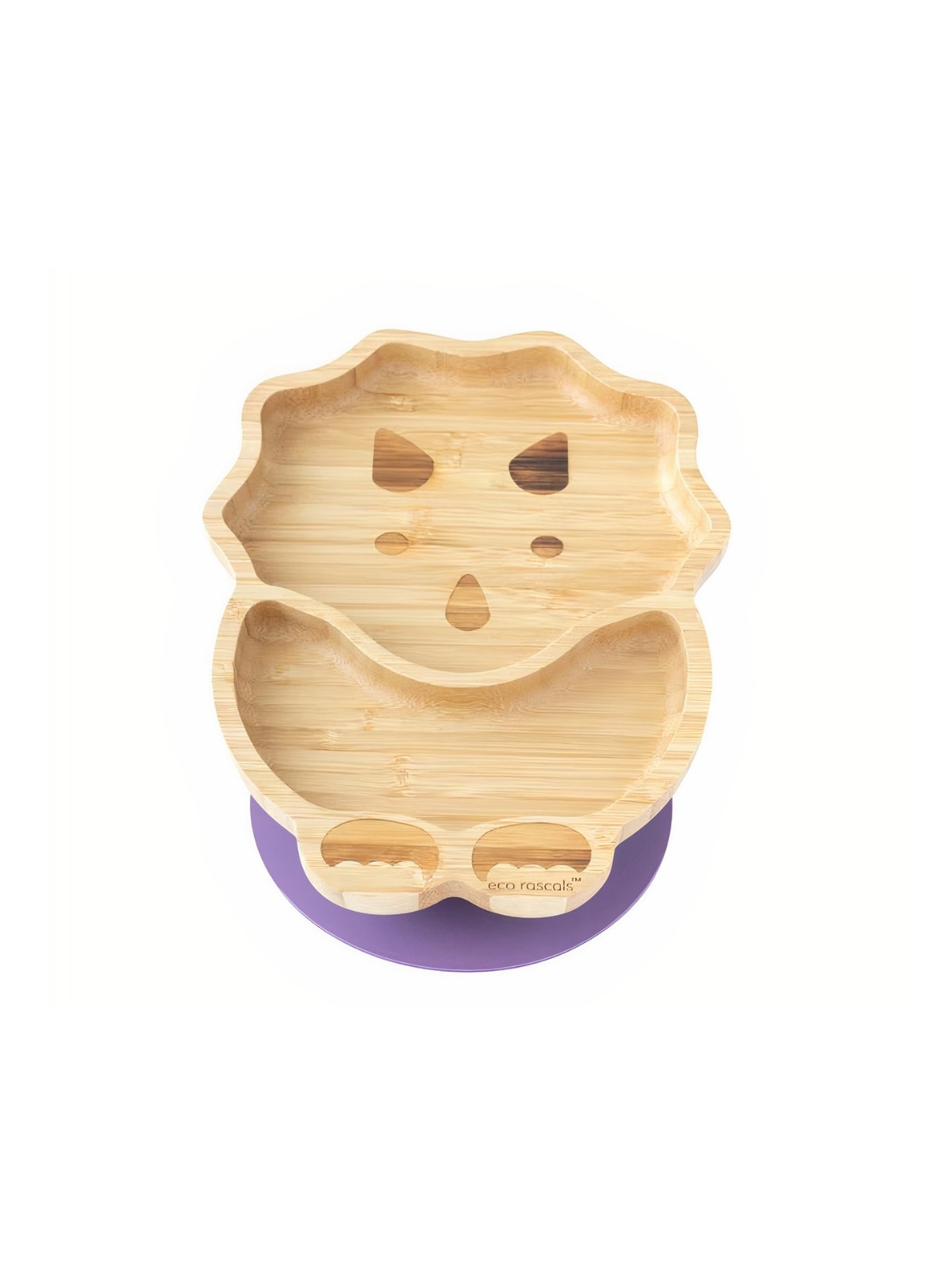 Bamboo Dinosaur Suction Plate Purple