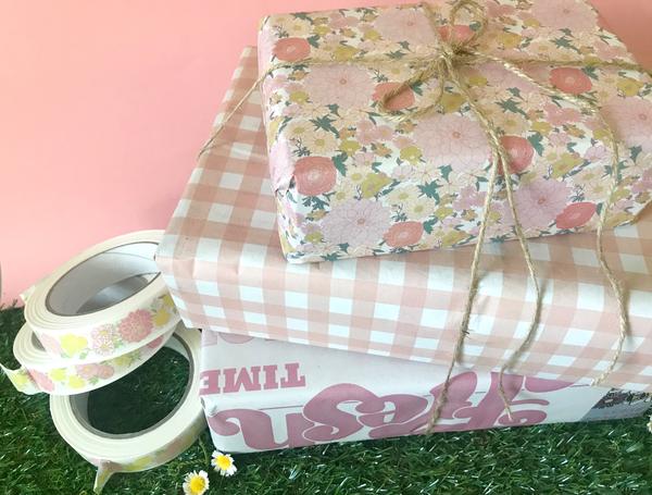 Recyclable floral gift tape