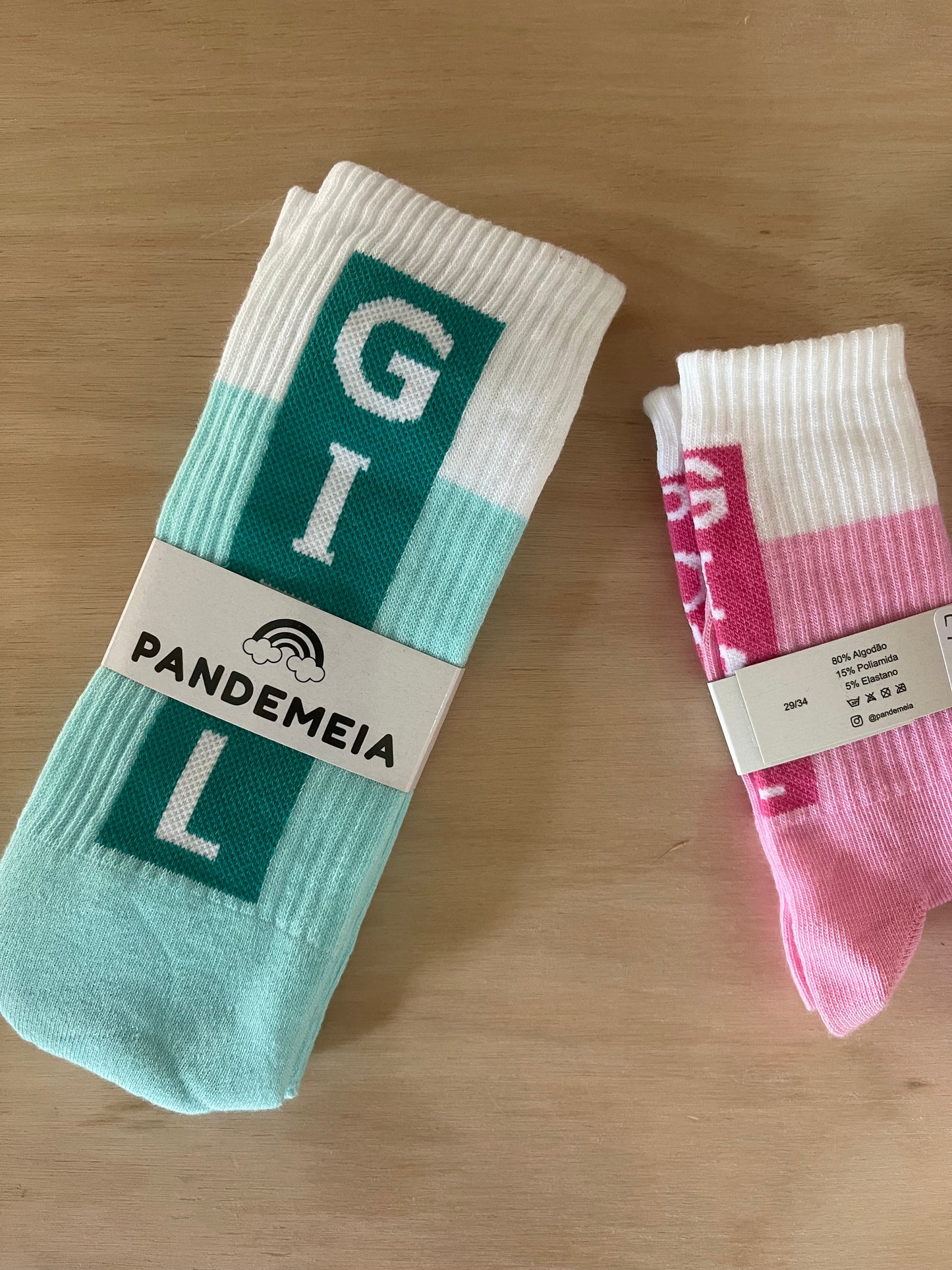 Girl Power Socks Blue