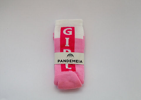 Girl Power Socks Pink