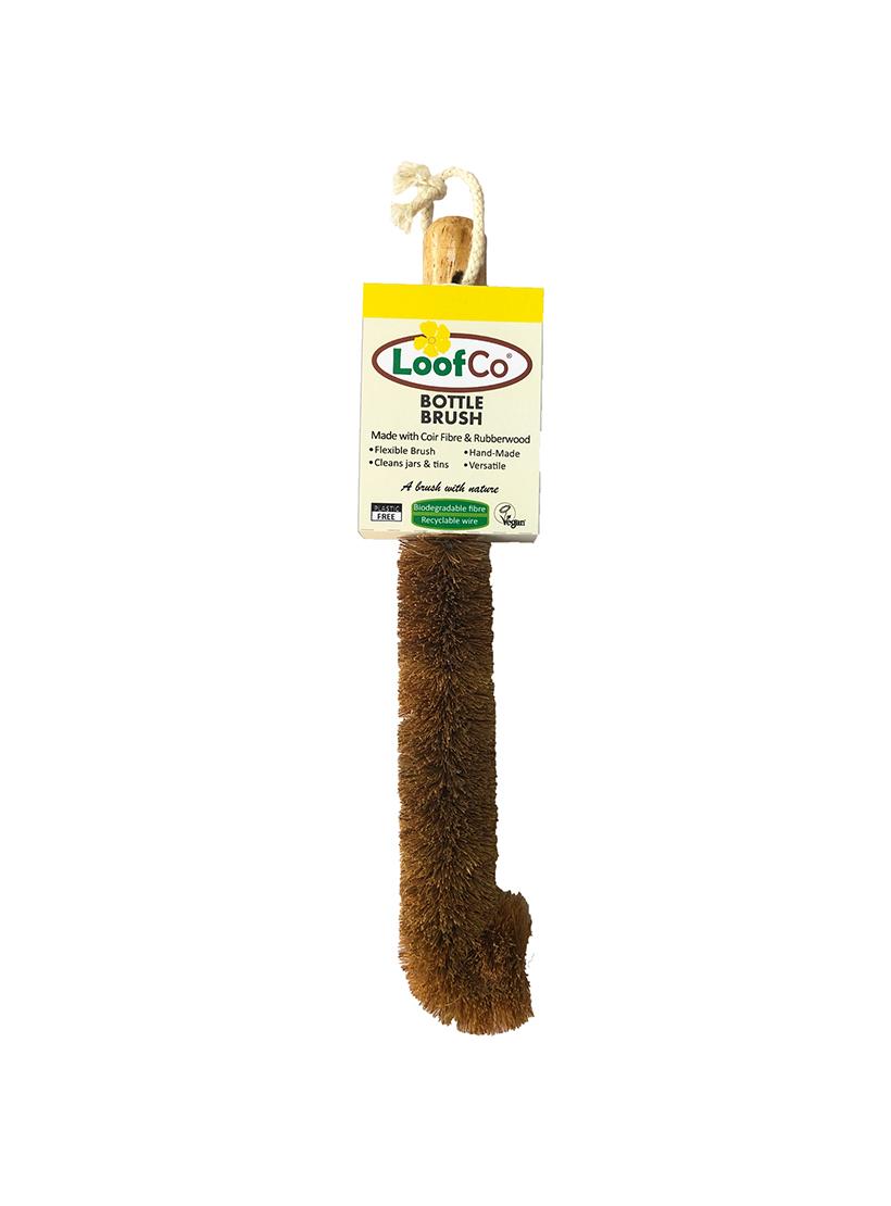 Coconut Bottle Brush With Wooden Handle By LoofCo
