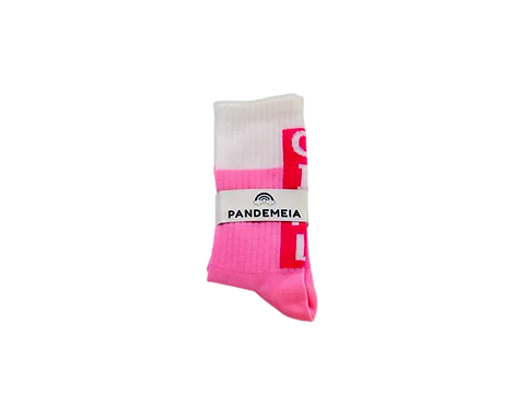 Girl Power Socks for Kids Pink