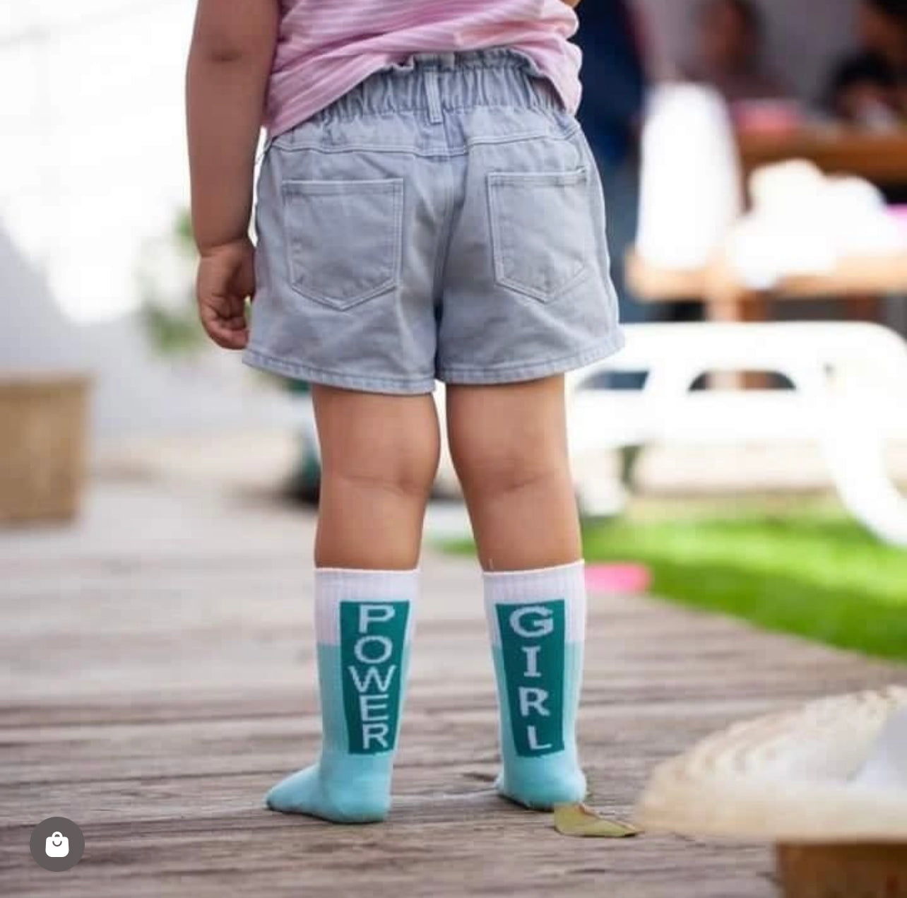 Girl Power Socks Blue
