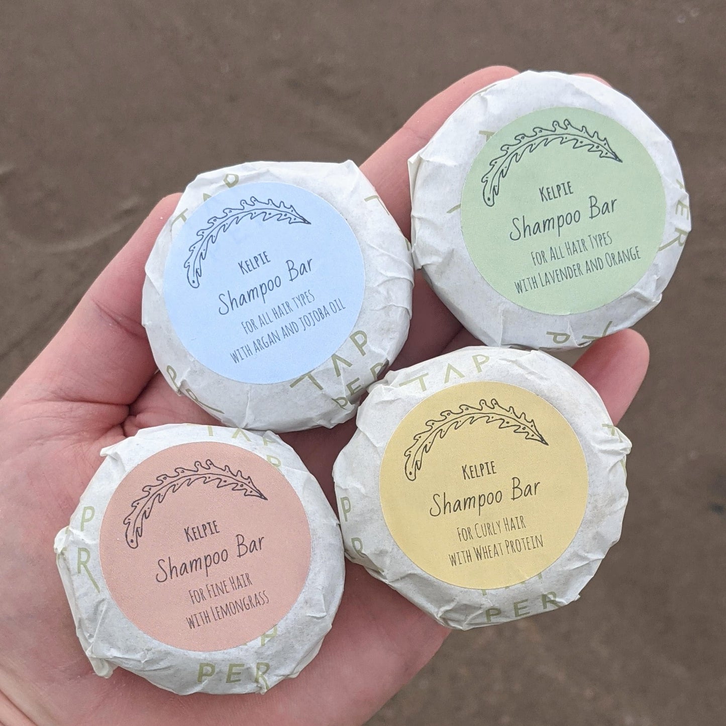 Selection of solid shampoo bars