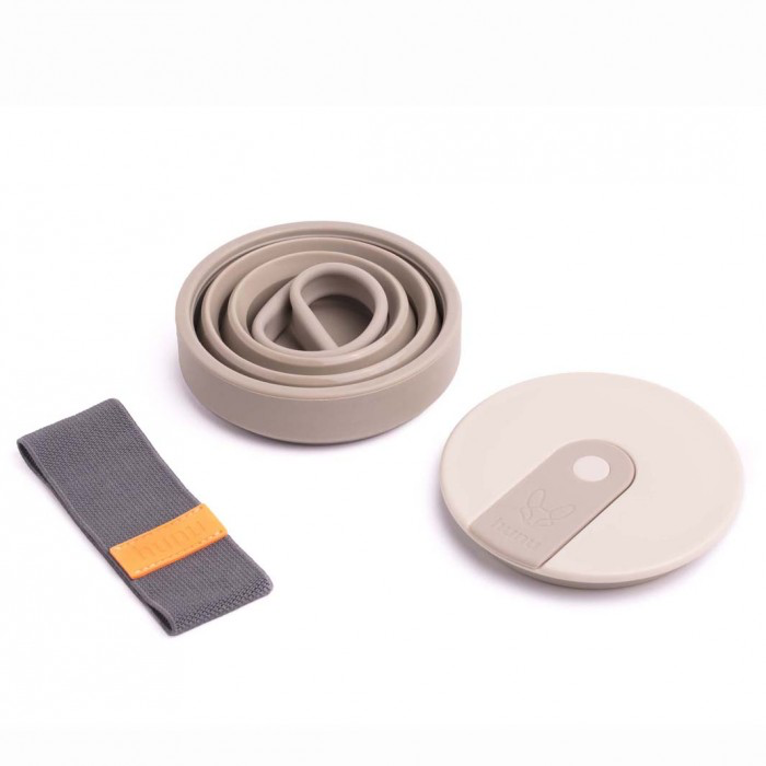 Collapsible silicone cup + straw 20oz