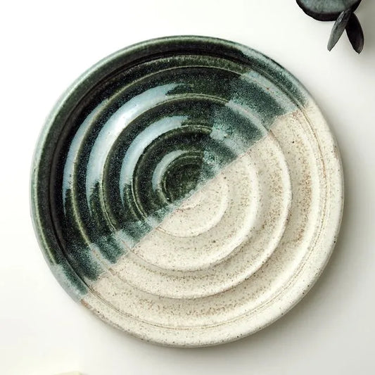 Charlotte Manser Green Ceramic Soap Dish