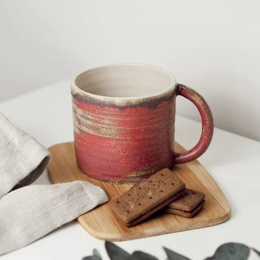 Charlotte Manser matt pink ceramic mug 300ml