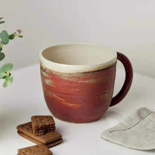 Charlotte Manser matt pink ceramic mug 500ml