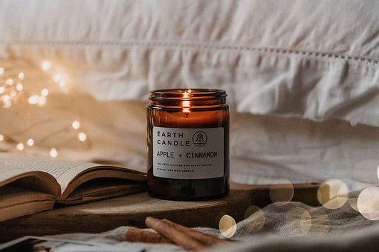 Cornish eco wooden wick candle 