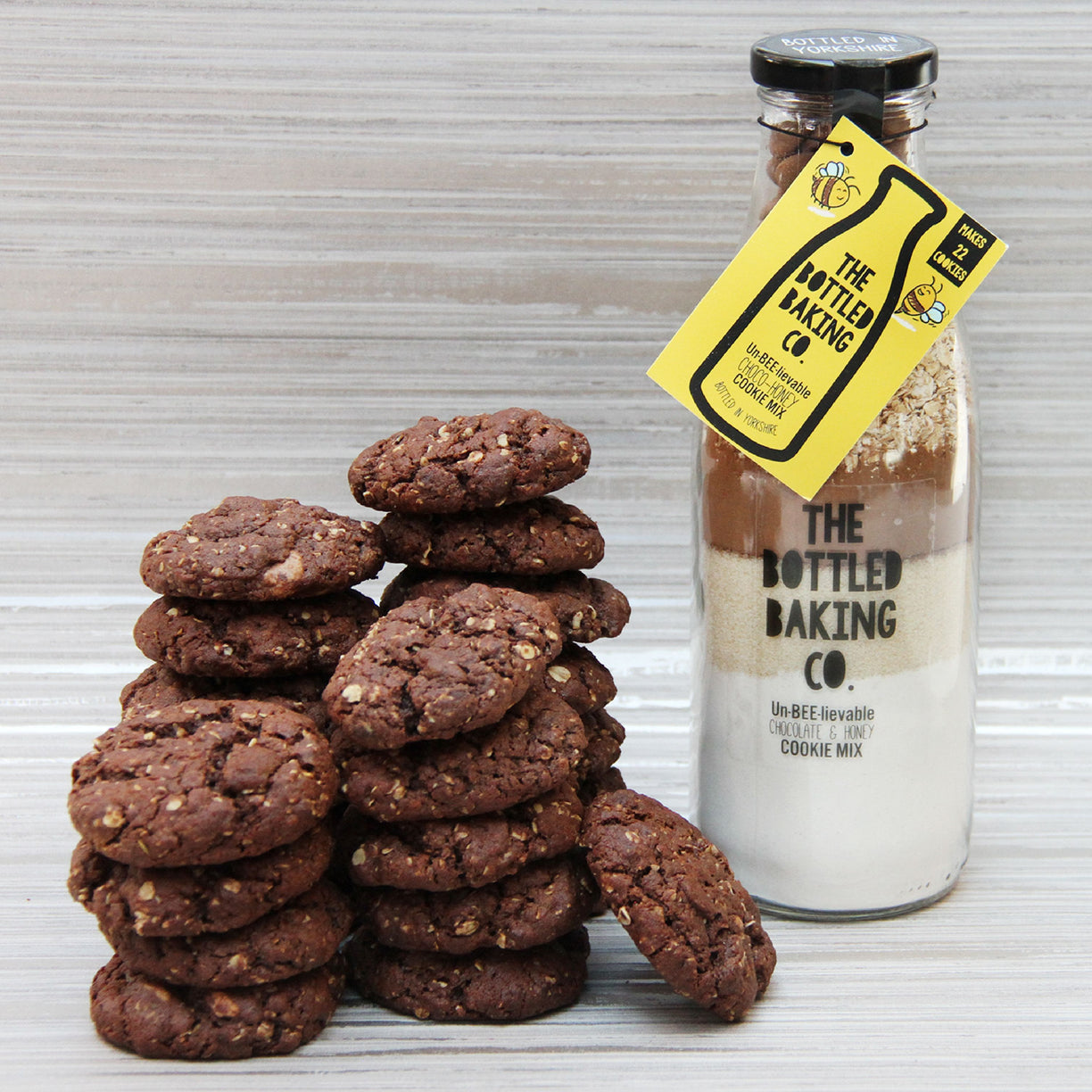 Un-BEE-lievable Choco-Honey Cookie Mix in a Bottle