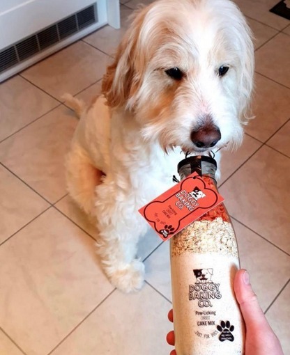 Paw-licking Carrot Cake Doggy Baking Co Cake Mix in a Bottle