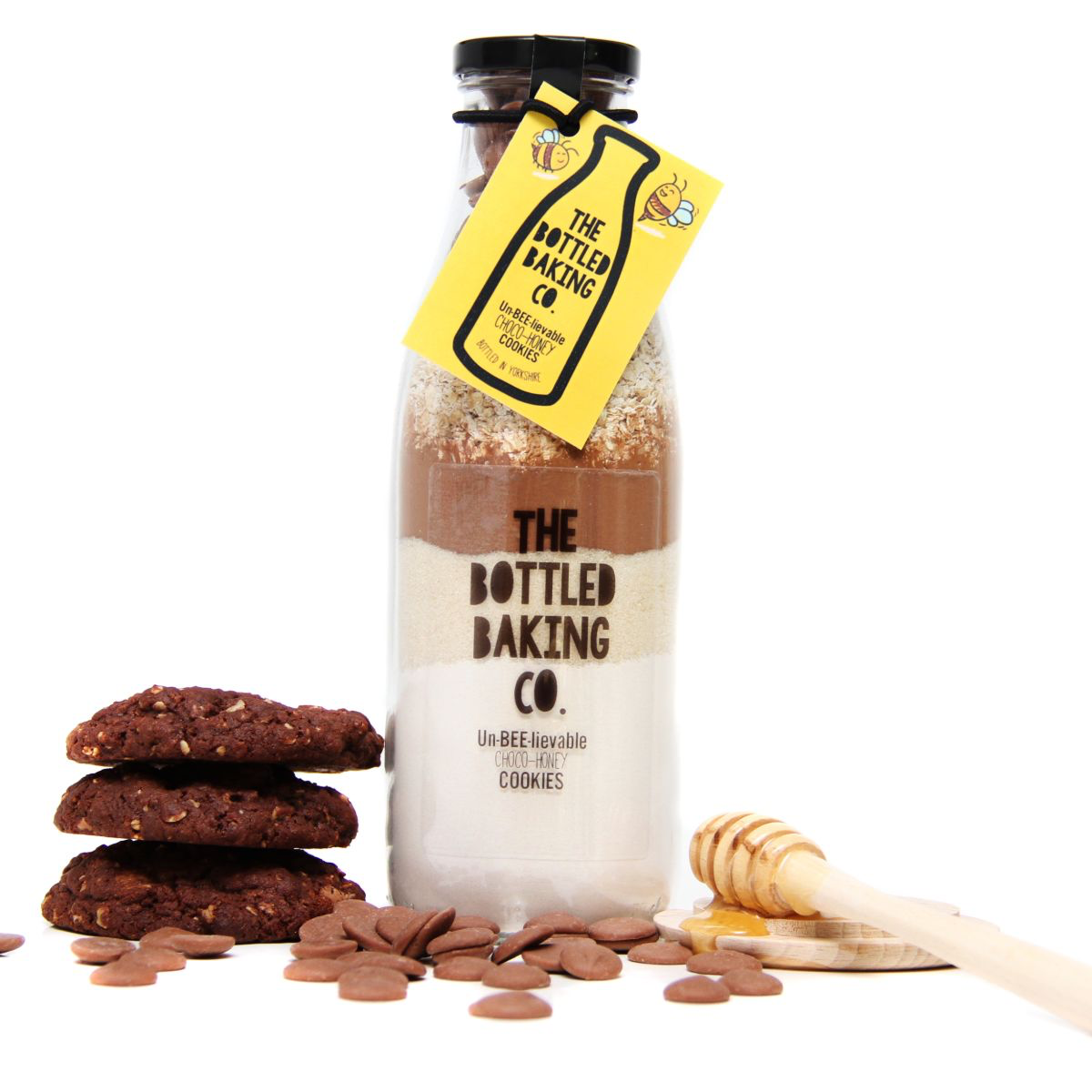 Un-BEE-lievable Choco-Honey Cookie Mix in a Bottle