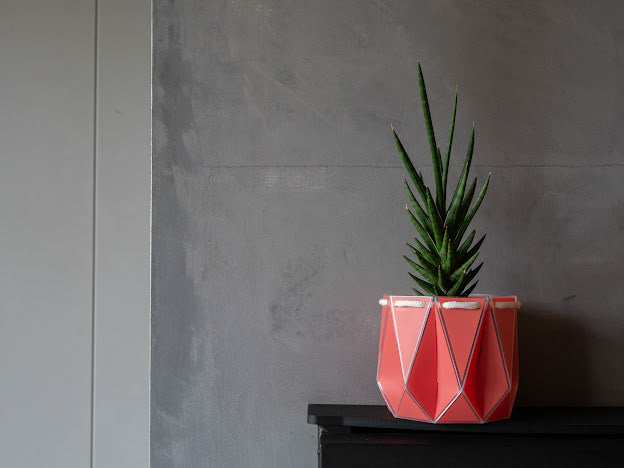 Self-watering,origami,recycled plant pots