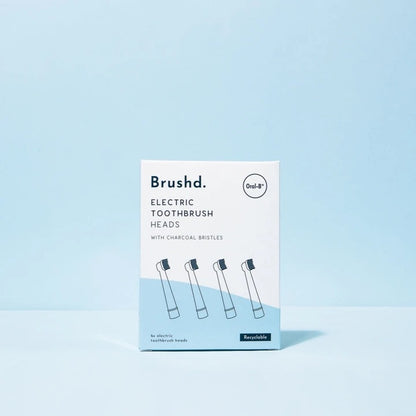 Oral-b Recyclable Electric Toothbrush Head Charcoal Bristles