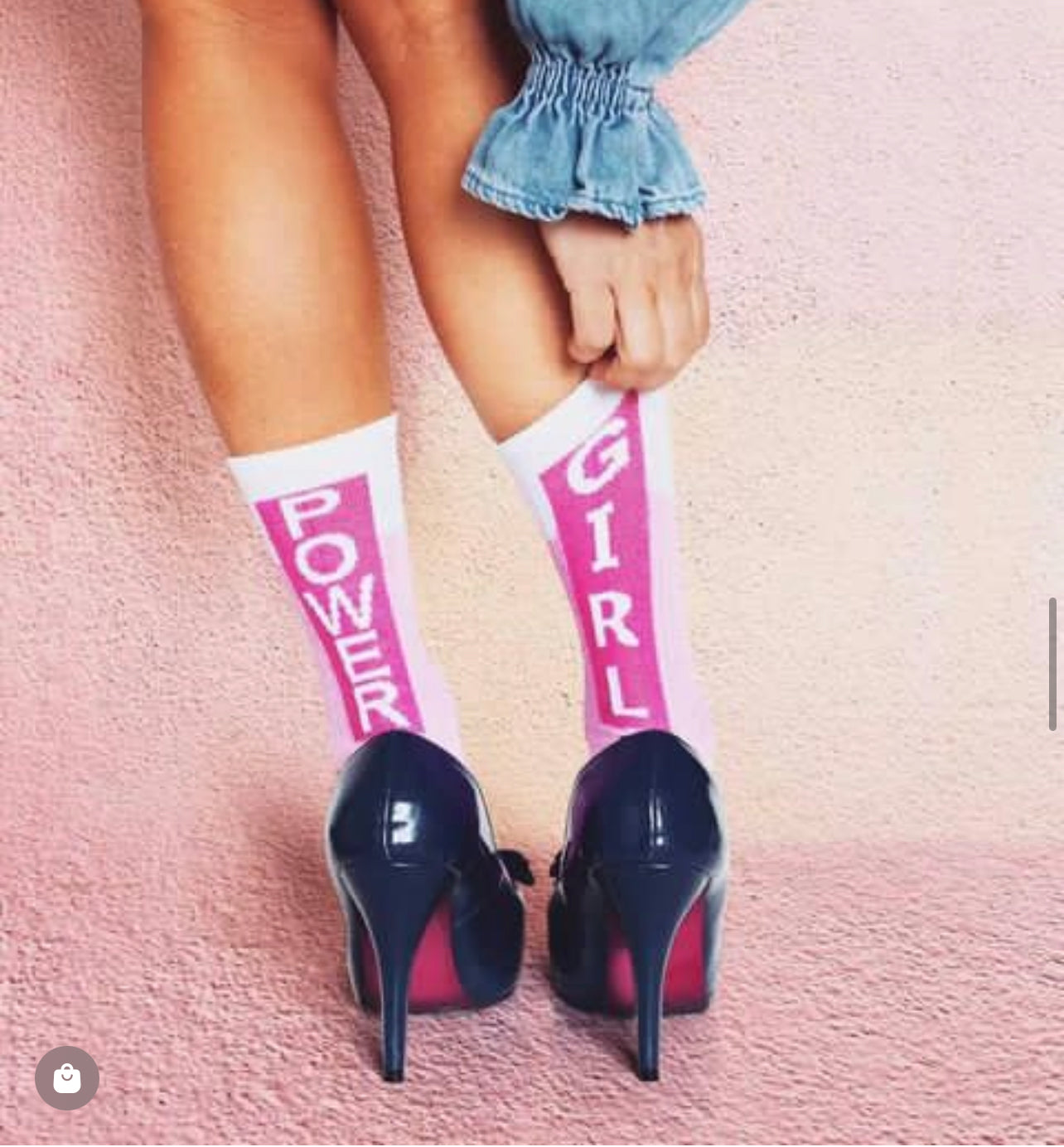 Girl Power Socks Pink