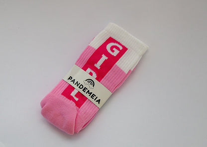 Girl Power Socks Pink